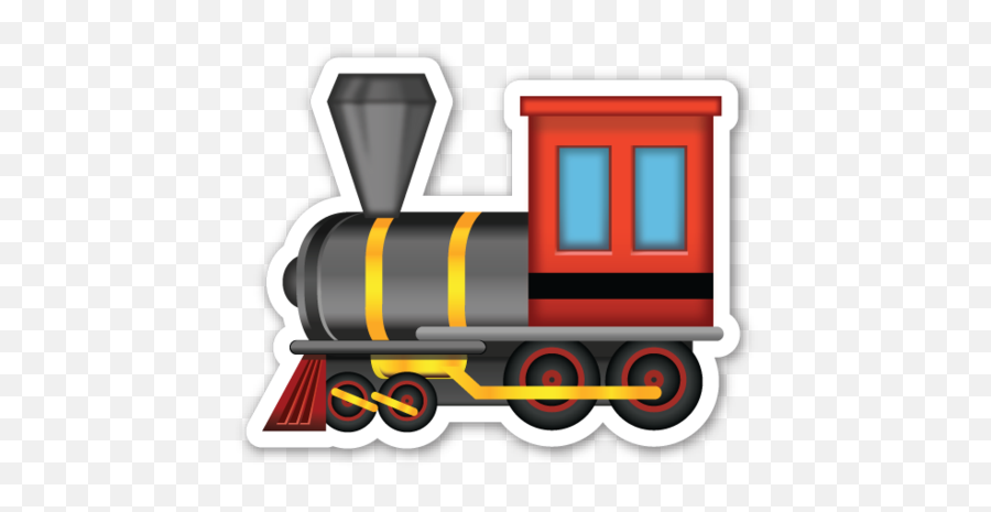 Steam Locomotive - Emoji Tren,Cute Steam Emoticons