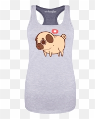 Puglie Pug Burger - Novocomtop Sleeveless Emoji,Puglie Pug Emojis