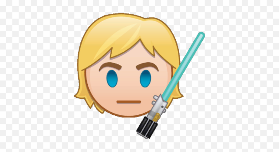 Luke Skywalker - Fictional Character Emoji,Light Saber Emoji
