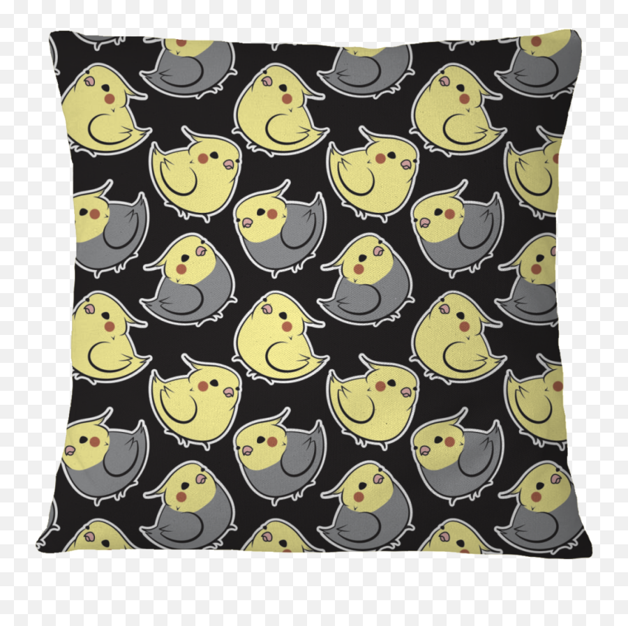 Cockatiel Pillow - Happy Emoji,Emoticon Pillow
