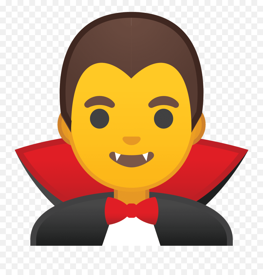 Man Vampire Emoji Clipart - Dracula Emoji Png,Zombie Emoticons For Android