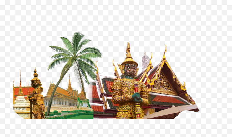 Download Tourist Attractions Asia Creatives Southeast - Wat Phra Kaew Emoji,Line Emoticons Download Thailand