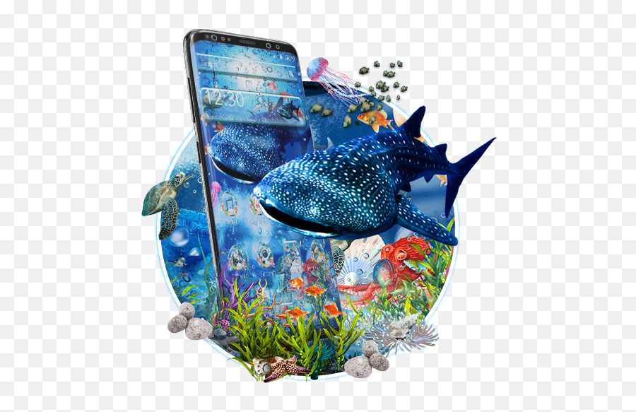 Under Water Fish Theme - Apps On Google Play Mobile Phone Emoji,How To Make A Shark Emoji