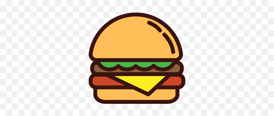Fast Foods Burger Food Free Icon Of - Burger Symbol Emoji,Fries And Burgers Made Out Of Emojis