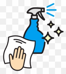 Our Covid - 19 Response University Of Hawaiu0027i West Ou0027ahu Cleaning Spray Clipart Emoji,Mask And Gloves Emoji