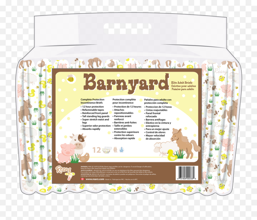 Rearz Barnyard Adult Diapers - Shopee Diaper Abdl Emoji,Baby Diaper Emojis Extension
