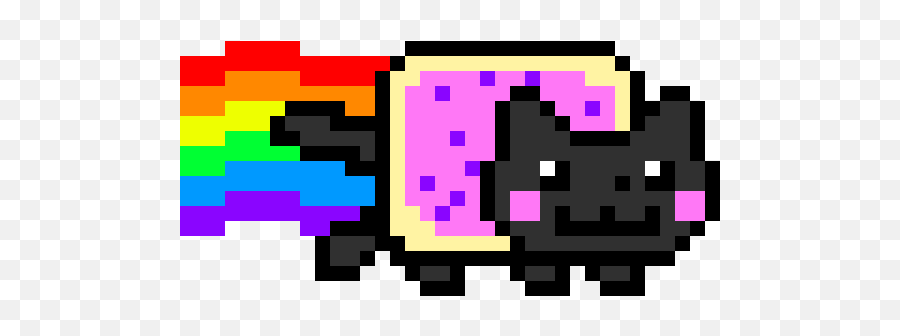 Pixel Art Gallery - Pixel Art Nyan Cat Minecraft Emoji,Kyubey Madoka Emoticon