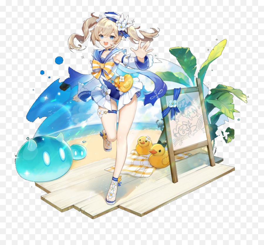 The Most Edited Barbara Picsart - Barbara Genshin Summer Emoji,Dragalia Emojis