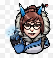 Telegram Overwatch - Fictional Character Emoji,Mei Overwatch Emoticon