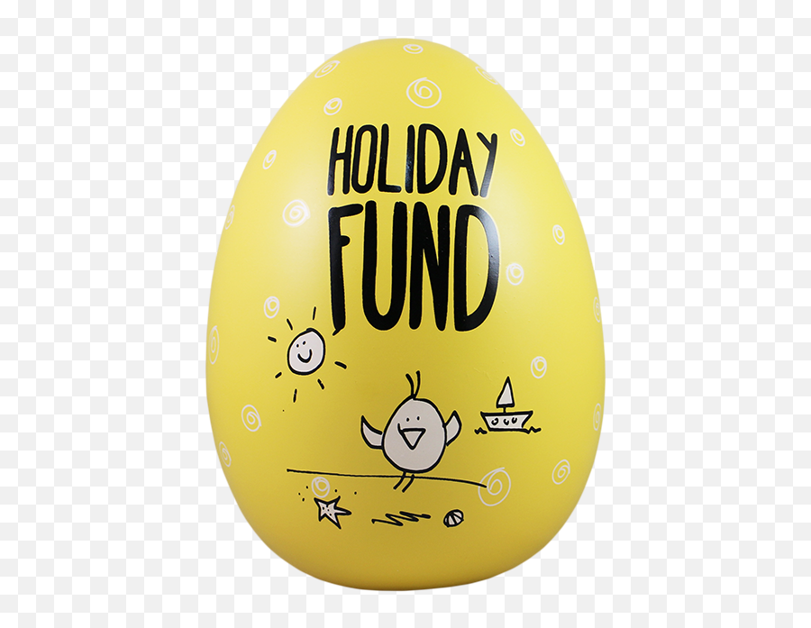 Eggcellent Large Nest Egg Yellow Holiday Fund - Happy Emoji,Egg Emoticon
