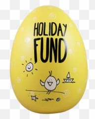 Eggcellent Large Nest Egg Yellow Holiday Fund - Happy Emoji,Egg Emoticon