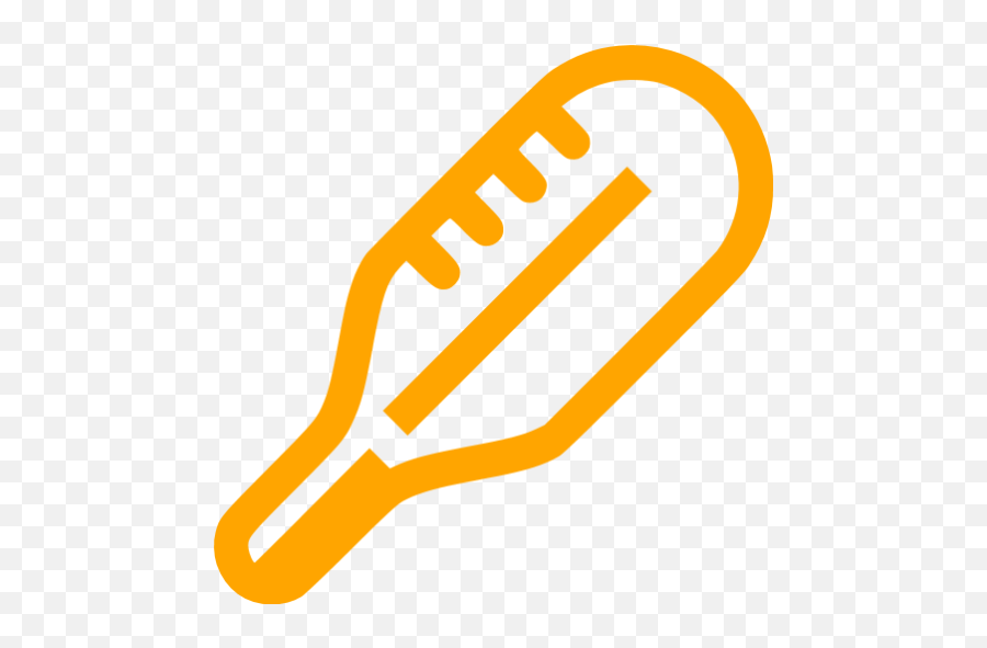 Orange Thermometer Icon - Free Orange Thermometer Icons Emoji,Thermometer Emoticon