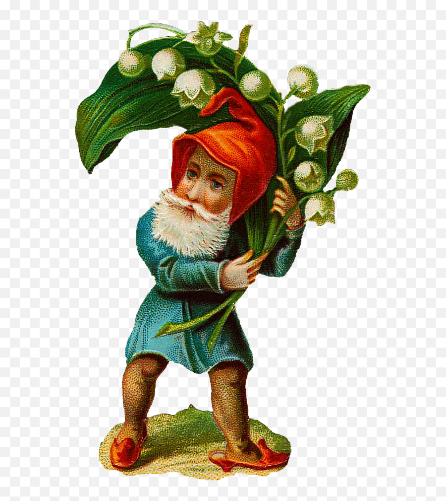 Gnome Clipart Transparent Gnome Transparent Transparent - Vintage Christmas Elf Clipart Emoji,Garden Gnome Emoji