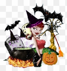 Halloween Clipart - Gif De Brujas De Halloween Emoji,Pumpkin Emoji Copy And Paste