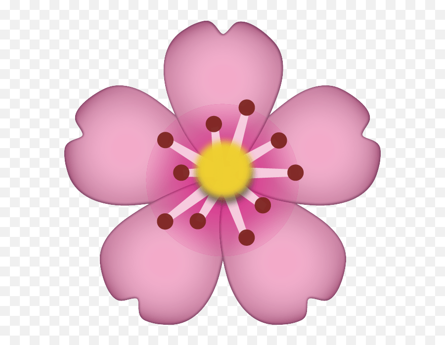 Download Cherry Blossom Emoji Icon - Cherry Blossom Emoji Png,Cherry Emoji