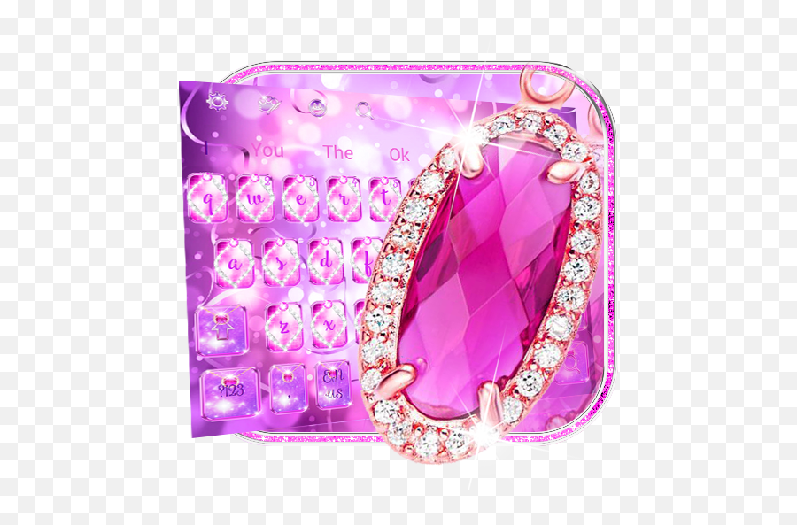 Pink Diamond Glitter Keyboard - Apps On Google Play Solid Emoji,Gem Stone Emoji
