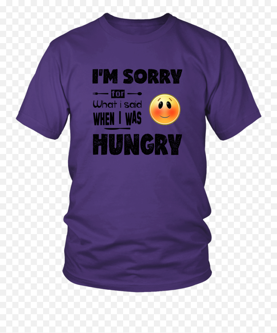 When I Was Hungry - Larry Bernandez T Shirt Emoji,Hungry Emoticon