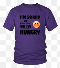 When I Was Hungry - Larry Bernandez T Shirt Emoji,Hungry Emoticon
