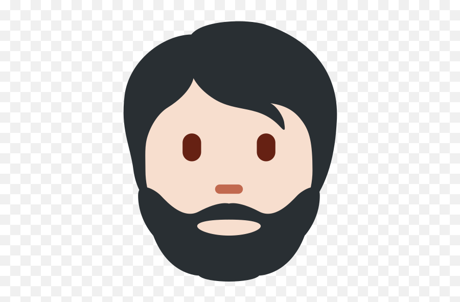 Tono De Piel Claro Emoji - Emoji De Hombre Con Barba,Emoticon Aplaudiendo Para Facebook