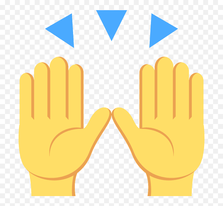 Hands Clasped In Celebration Emoji Page 7 - Line17qqcom Transparent Background Raised Hands Emoji,Hand Drawn Emoji