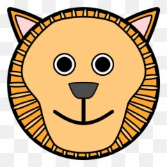 Lion Animal Wildlife Nature Png - Lion Face Clip Art Emoji,Lion King Emoticons