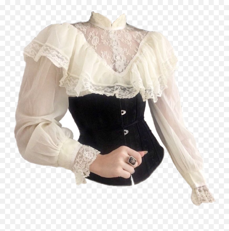 Blouse Corset Sticker By Jam - Aesthetic Old Fashioned Dress Emoji,Corset Emoji