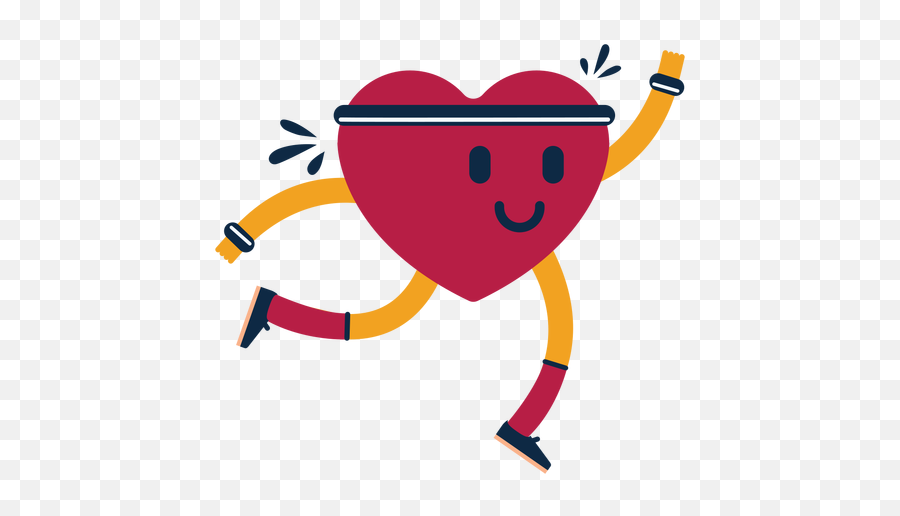 Heart Exercise Badge Sticker - Corazon Haciendo Ejercicio Png Emoji,Corazon Emotion
