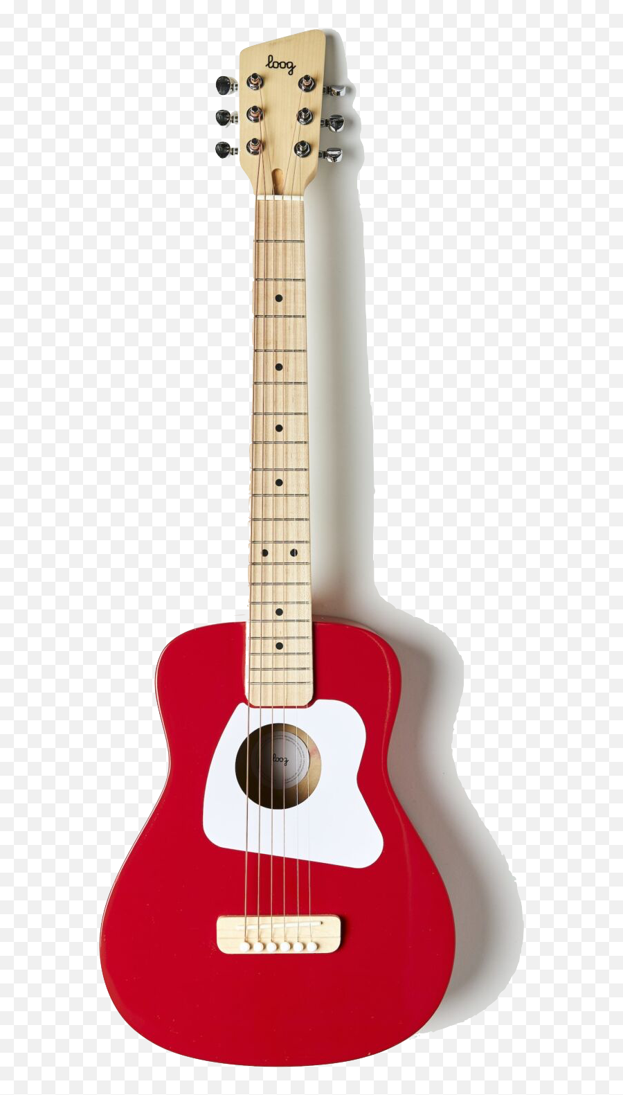 Loog Loog Pro Vi Acoustic Guitar Red - Loog Guitar Acoustic Emoji,Sweet Emotion On Guitar