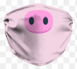 Pig Nose Face Mask - Gold Emoji,How To Make A Pig Nose Emoticon