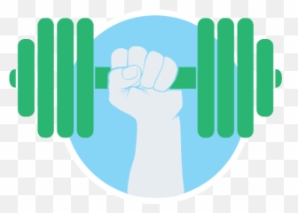 Circular Icon Depicting A Hand Holding - Dumbbell With Hand Png Emoji,Dumbell Emojis