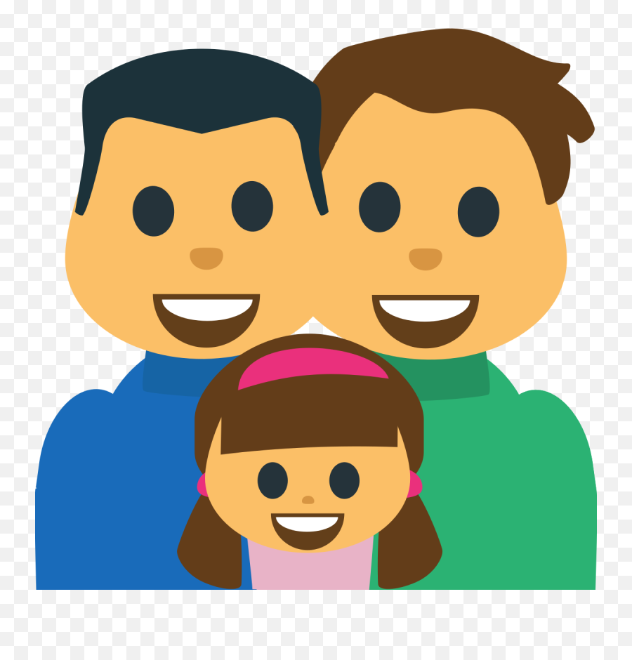 Family Man Man Girl Emoji Clipart Free Download - Interaction,Heart Emojis For Brother