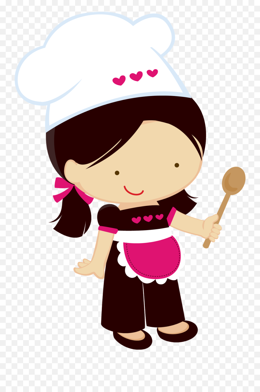 Chef Clipart Girl Clipartfest Kitchen - Clipartbarn Cozinheira Desenho Png Emoji,Italian Chef Emoticon Clipart