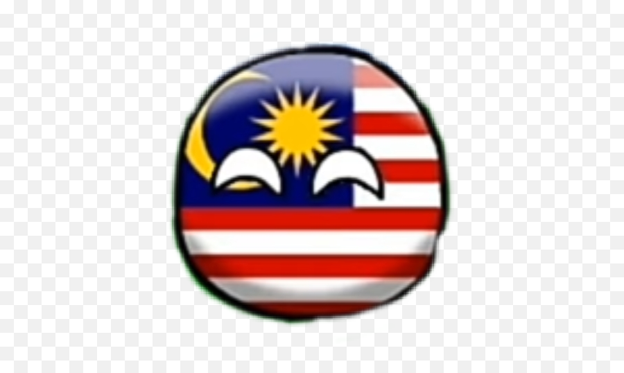 Malaysia Flags Sticker By Memeyakfans - Malaysia Countryball Transparent Emoji,Red Flags Emoticon
