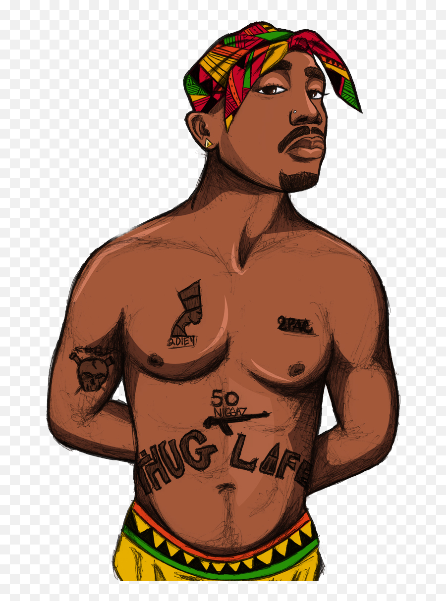 Bandana 2pacshakur Sticker - Tupac Cartoon Emoji,2pac Emoji