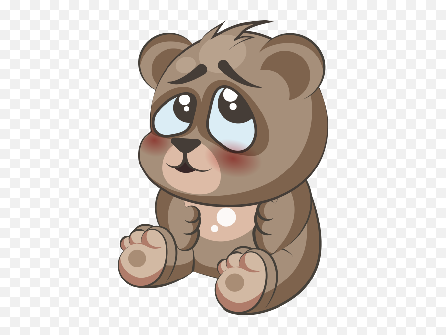 Cuddlebug Teddy Bear Emoji - Stickers By Sumair Jawaid Cute Teddy Bear Emoji,Bear Emoji