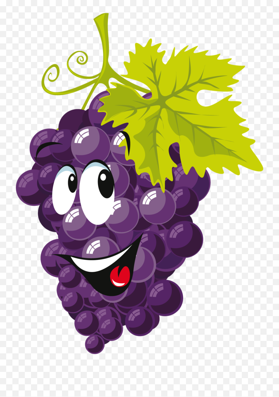 Grape Clipart Emoji Picture - Grape Cartoon,Grape Emoji