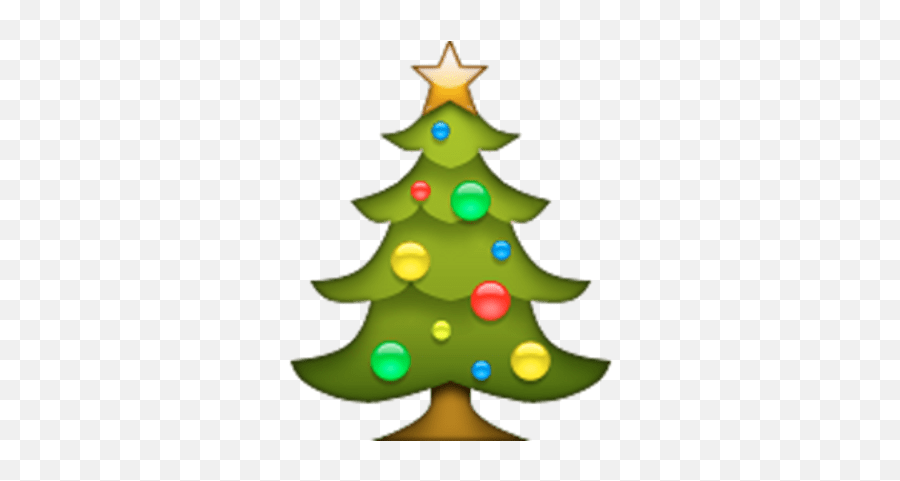 Christmas Tree Emoji Transparent Png - Christmas Tree Emoji Png,Mistletoe Emoji