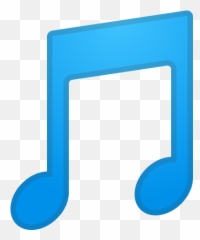 Musical Note Icon - Blue Musical Note Png Emoji,Girl No Sign Music Notes Emoji Pop