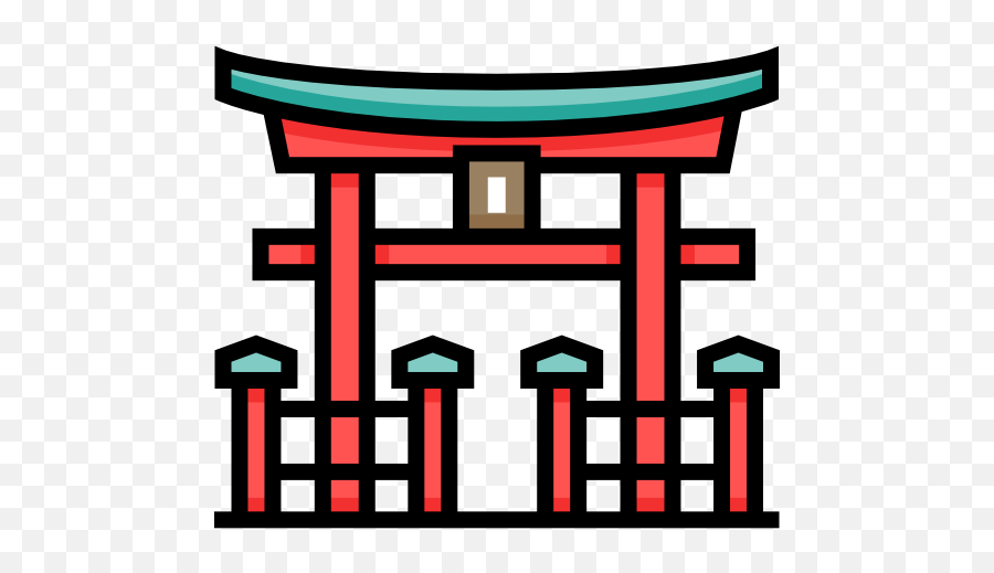 Torii Gate Free Vector Icons Designed By Freepik Torii - Tori Gate Icon Emoji,Kanji Emoticon Bowing