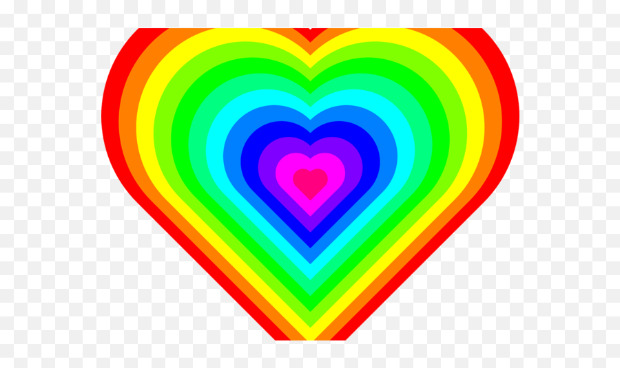 Mental Health - Rainbow Heart Emoji,Pink Optimism Emotion