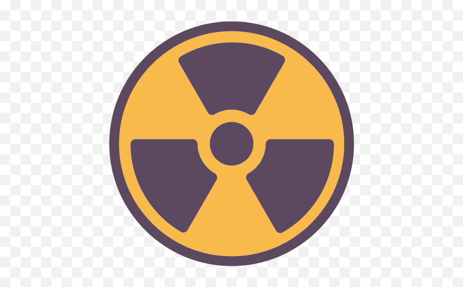Nuclear Energy Symbol Free Icon Of - Radioactive Sign Emoji,Nuclear Symbol Emoticon