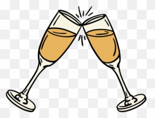 Toasting Champagne Glass Line Drawing - Taças De Champanhe Png Emoji,Toasting Glasses Emojis