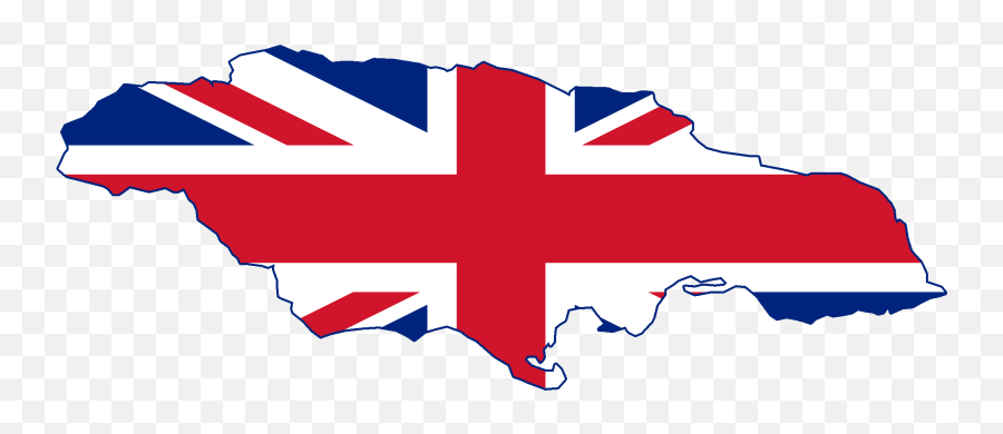 Flag Map Of British Jamaica Clipart - Full Size Clipart Vertical Emoji,England Flag Emoji