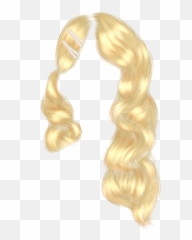 Imvu Hair Curly Wig Hairstyle Blonde Sticker By Kaph - Long Hair Imvu Wigs Emoji,Imvu Emoji