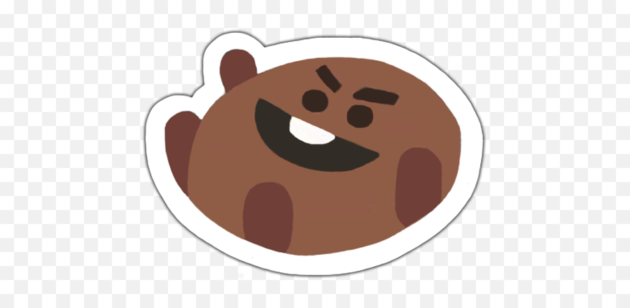 Bt21 Shooky Sticker By Baebwi - Bt21 Stickers Png 500x500 Emoji,Bt21 Emoticons