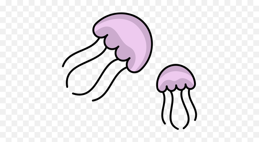 Simple Color Stroke Jellyfish Transparent Png U0026 Svg Vector Emoji,Bulldog Emoji Copy And Paste