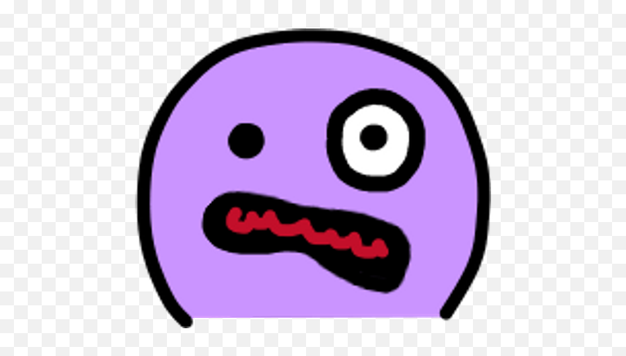 Sticker Maker - Round Emojis,Purple Angry Emoji