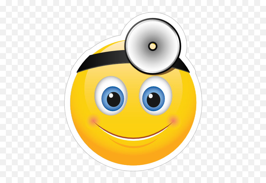 Cute Doctor Emoji Sticker - Transparent Background Doctor Emoji,Emoji Bumper Stickers
