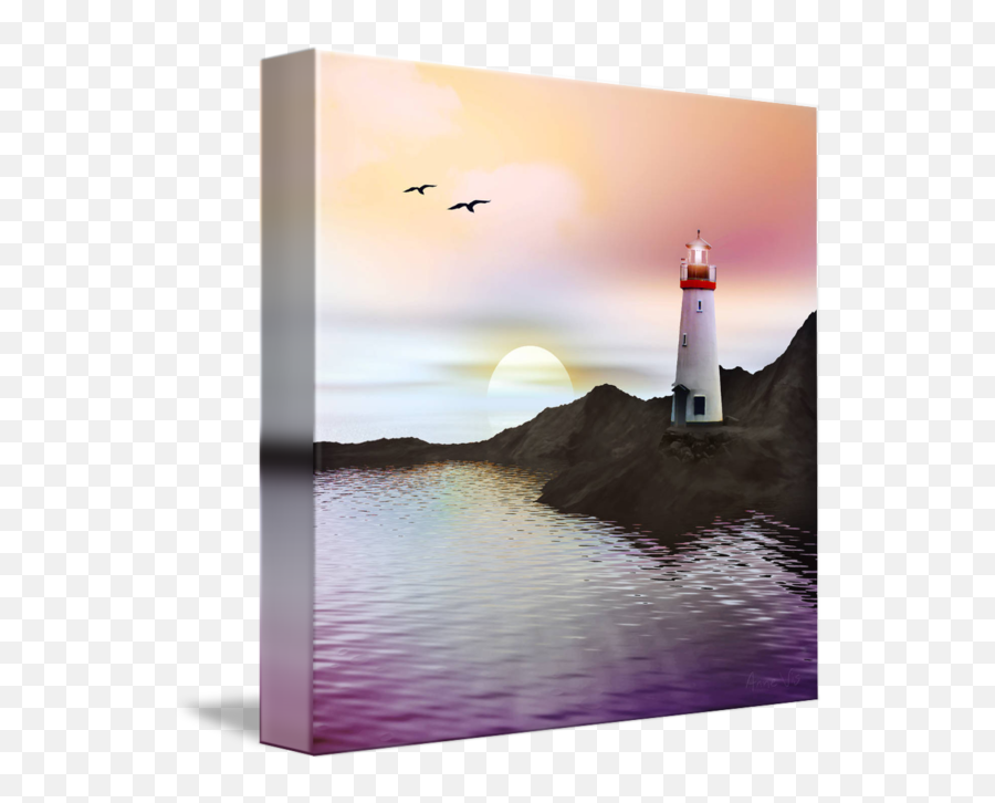 Lighthouse Wall Art - Beacon Emoji,Paintings That Show Emotion