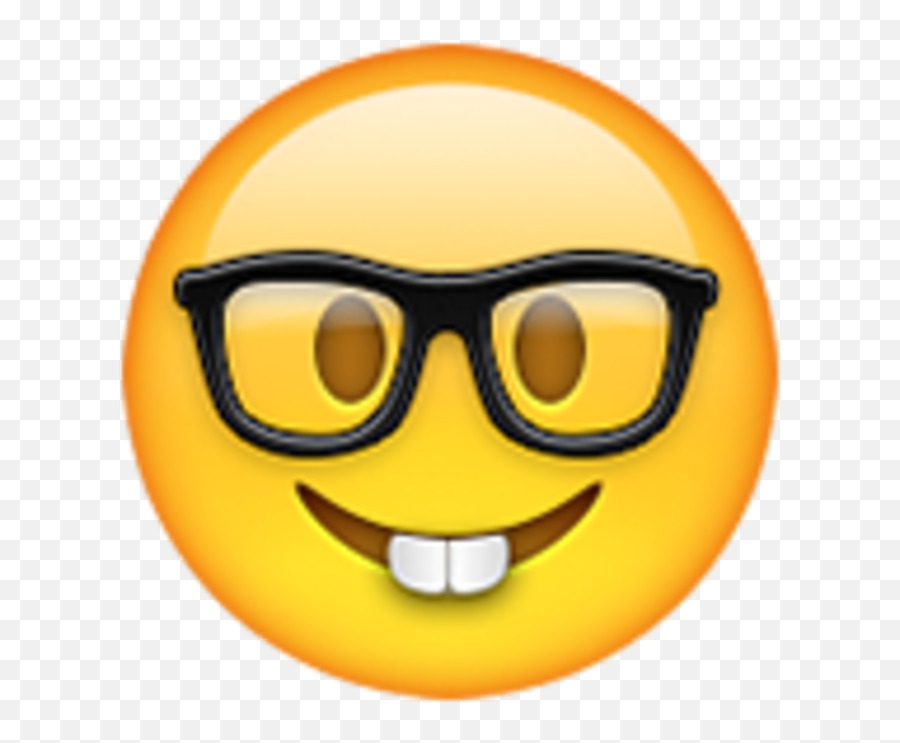 Nerd Email Whatsapp Iphone Emoji Hq - Nerd Emoji,Nerd Emoji